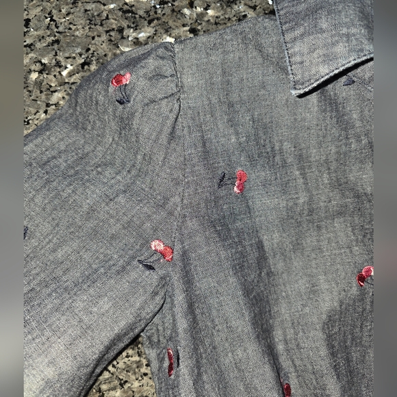 Kate Spade Denim Cherry Dress Sz M ( By Measurements ) - Picture 4 of 9